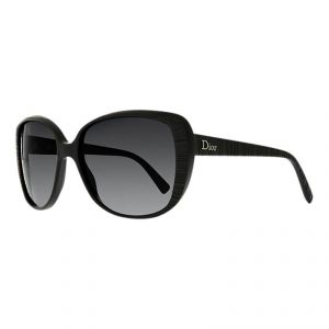 Christian Dior Taffetas Rim Oversized Square Catseye Sunglasses Black.jpg